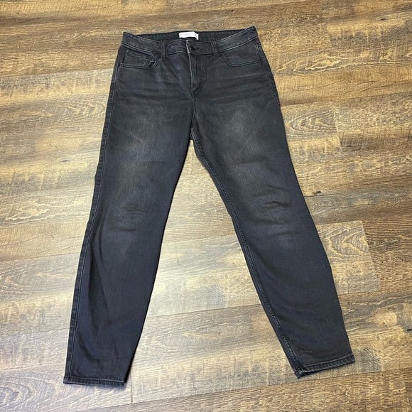 Abercrombie & Fitch Denim - Abercrombie & Fitch The Skinny High Rise Jean Black Gray Charcoal Womens 29/8R